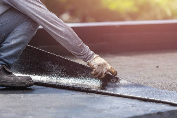 Professional Waterproofing technician working in Harrison Township, MI